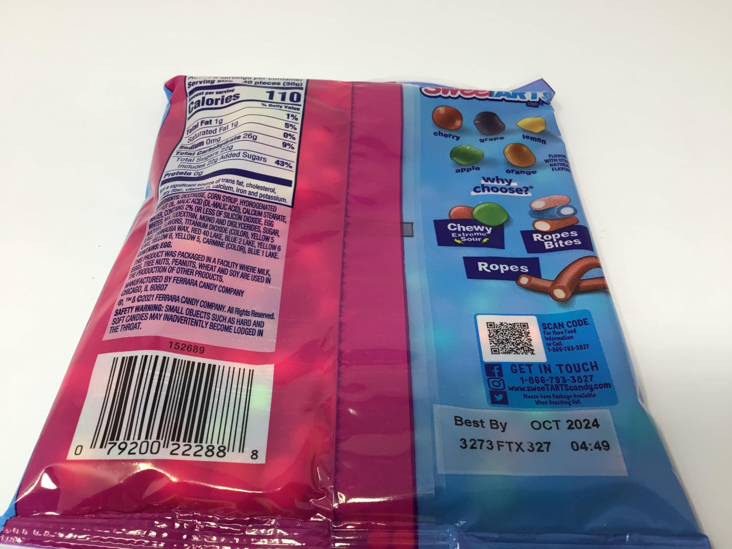 Amazon.com : SweeTarts Mini Chewy Candy, Mixed Fruit 6oz, 2-pack